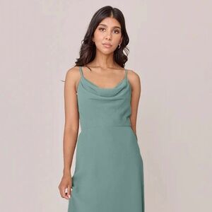 Revelry Nadia Chiffon Dress - Size 12 Rosemary